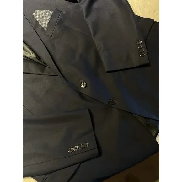 Ralph Lauren LRL Black Label Mens 50R Navy Blue Casual Blazer Sport Jacket - Picture 8 of 16